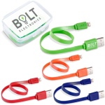 Bytesize 2-in-1 Connector Cable - Blue, Lime, Orange, Red